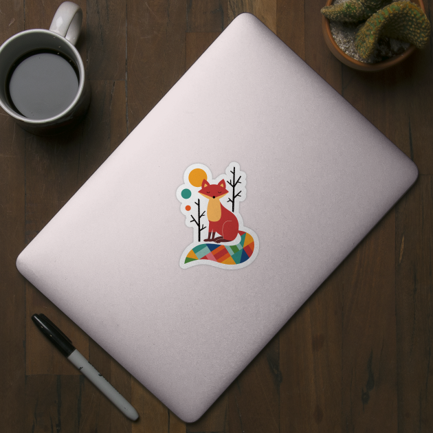 Rainbow Fox by AndyWestface